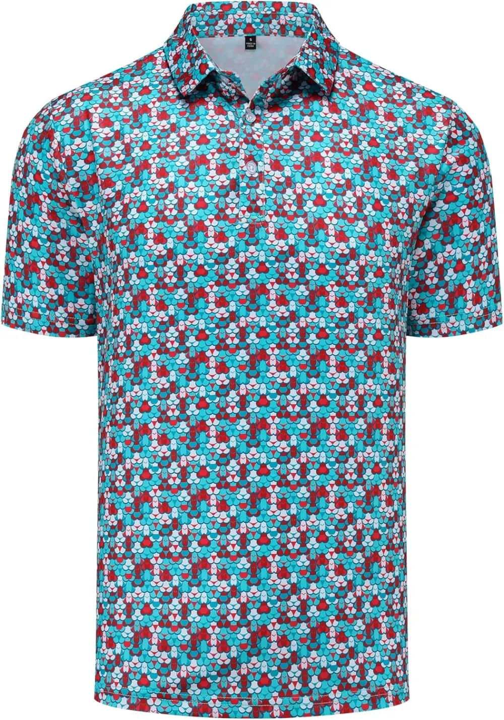 Men's printed golf polo 9-pack