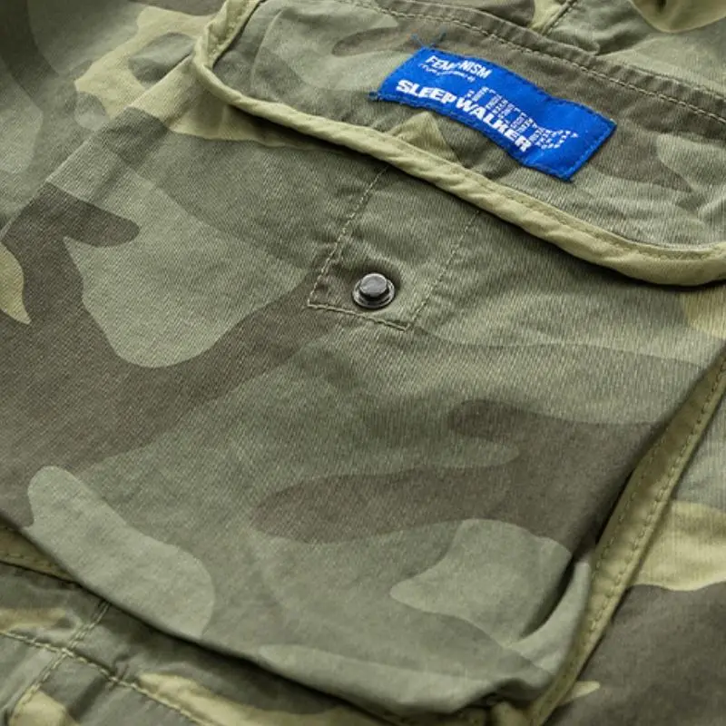 CARGO SHORTS DRAWSTRING CAMOUFLAGE
