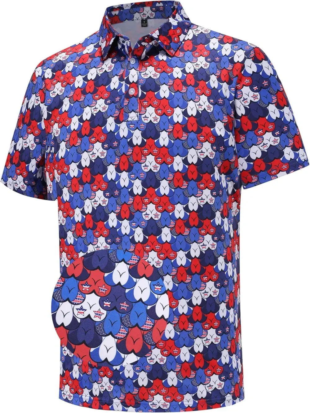 Men's printed golf polo 9-pack