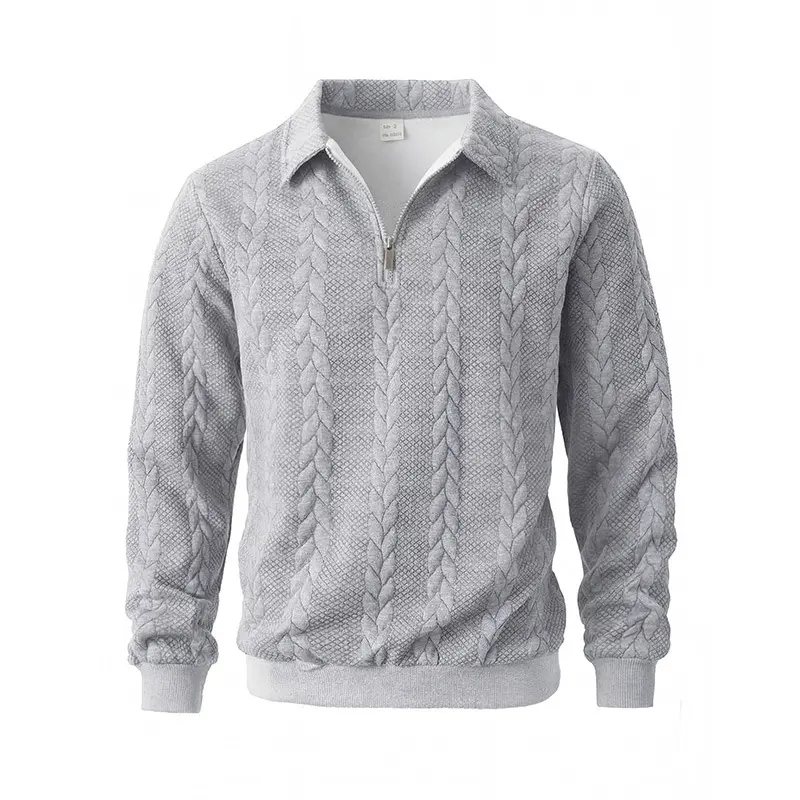 Men's Knitted Polo Sweater, Classic Plain Long Sleeve Fitted Pullover Top, Versatile Casual Menswear for Spring Daily Wear, Long Sleeves, Stylish, Tops, Clothes, Jeans
