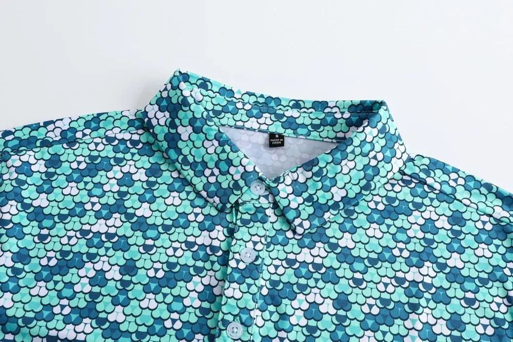 Men's printed golf polo 9-pack