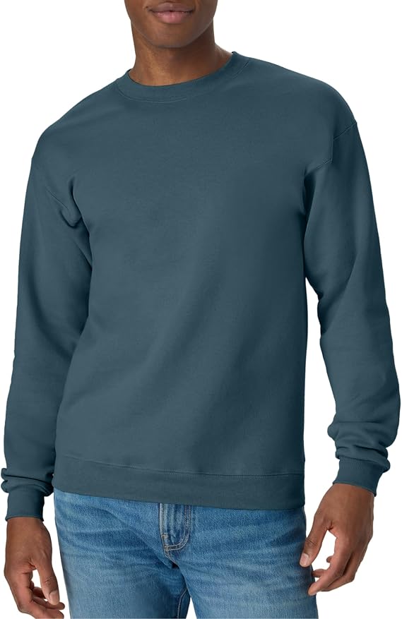 Men's Classic Fleece Crewneck Sweatshirt, Soft Warm Pullover, Big & Tall Sizes Available
