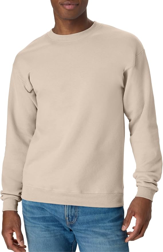 Men's Classic Fleece Crewneck Sweatshirt, Soft Warm Pullover, Big & Tall Sizes Available