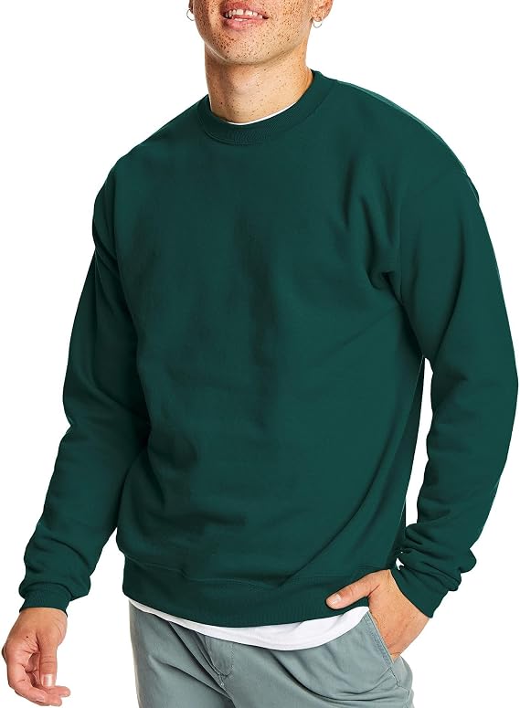 Men's Classic Fleece Crewneck Sweatshirt, Soft Warm Pullover, Big & Tall Sizes Available