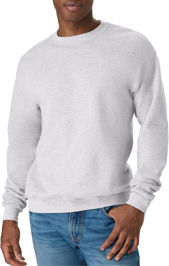 Men's Classic Fleece Crewneck Sweatshirt, Soft Warm Pullover, Big & Tall Sizes Available