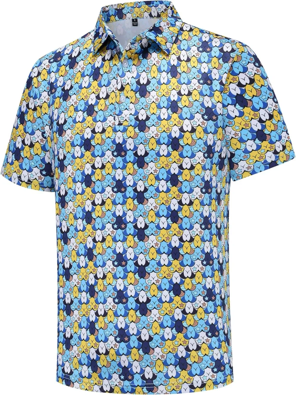 Men's printed golf polo 9-pack