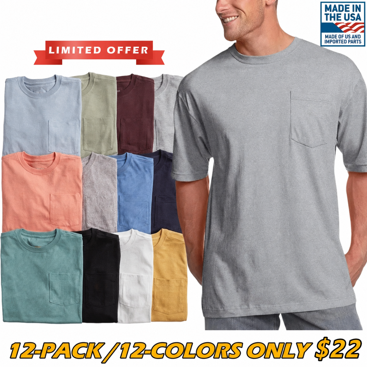 Men's Heavyweight Work Pocket T-Shirt