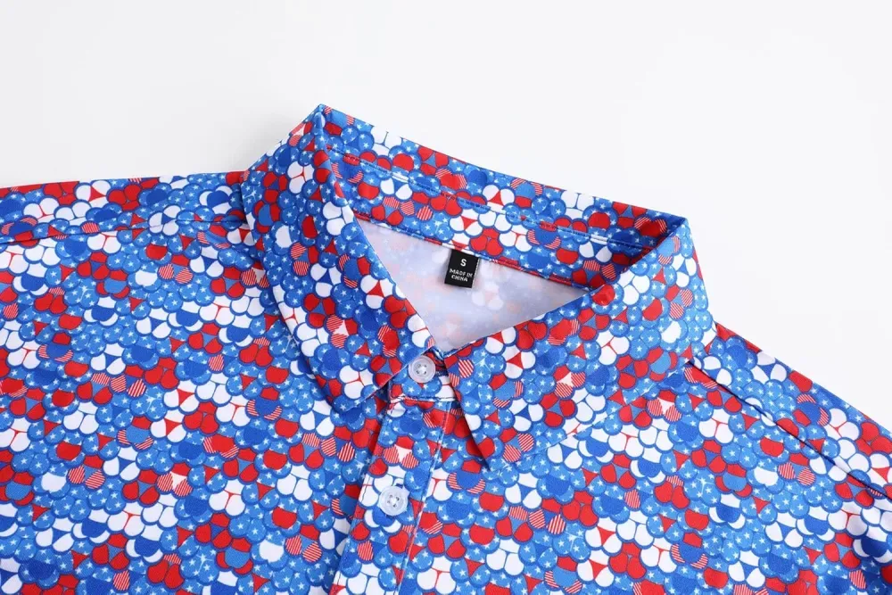 Men's printed golf polo 9-pack