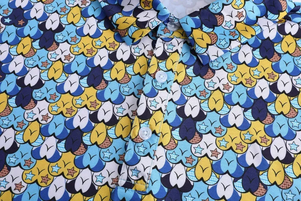 Men's printed golf polo 9-pack