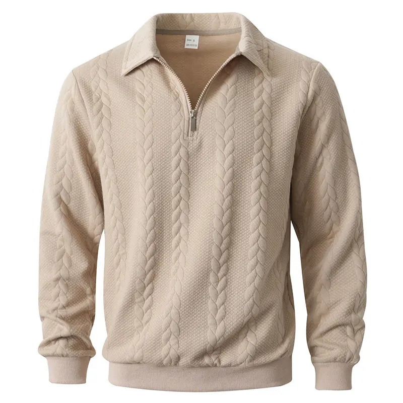 Men's Knitted Polo Sweater, Classic Plain Long Sleeve Fitted Pullover Top, Versatile Casual Menswear for Spring Daily Wear, Long Sleeves, Stylish, Tops, Clothes, Jeans