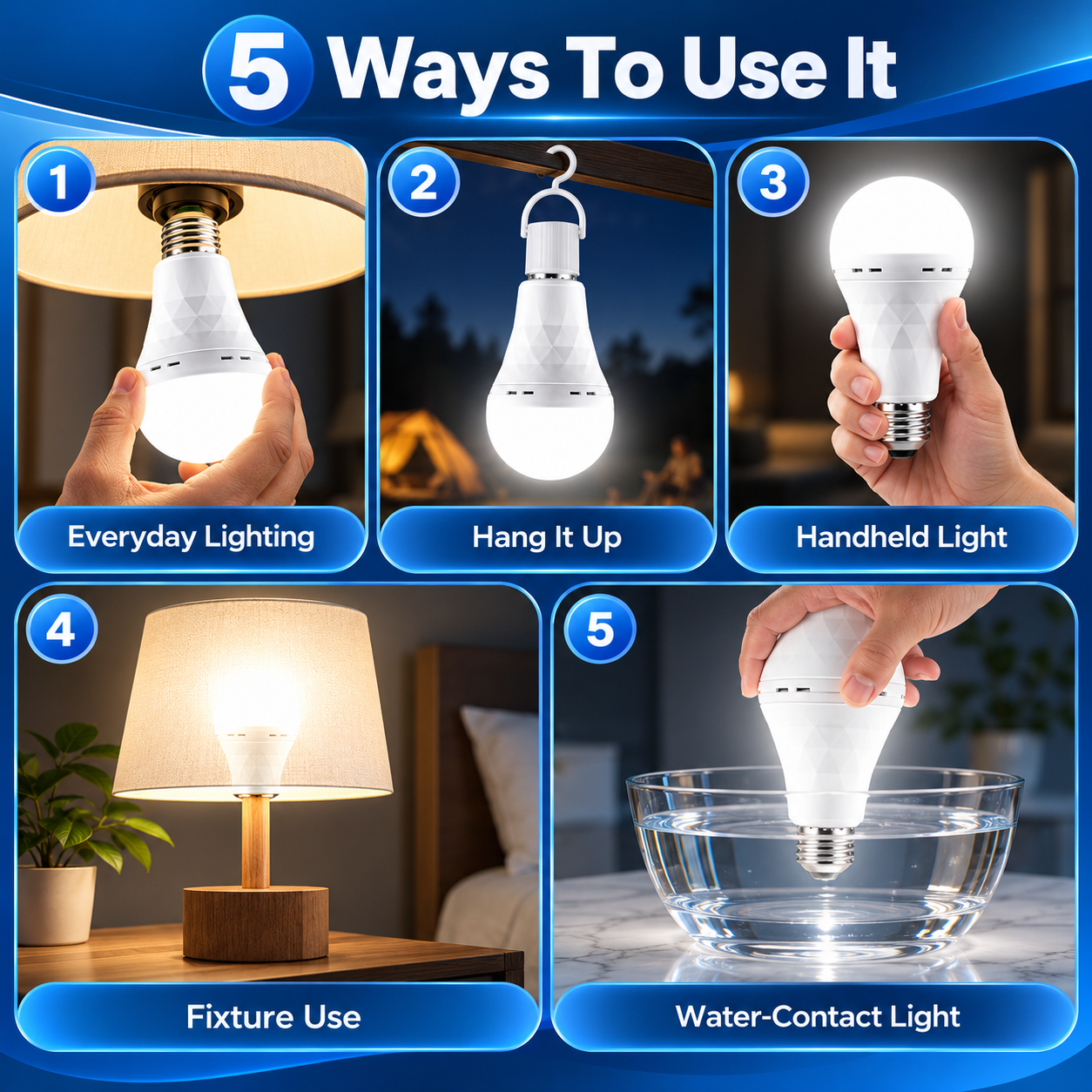 🛍️Black Friday Sale | 80% OFF💡Rechargeable Emergency LED Bulb