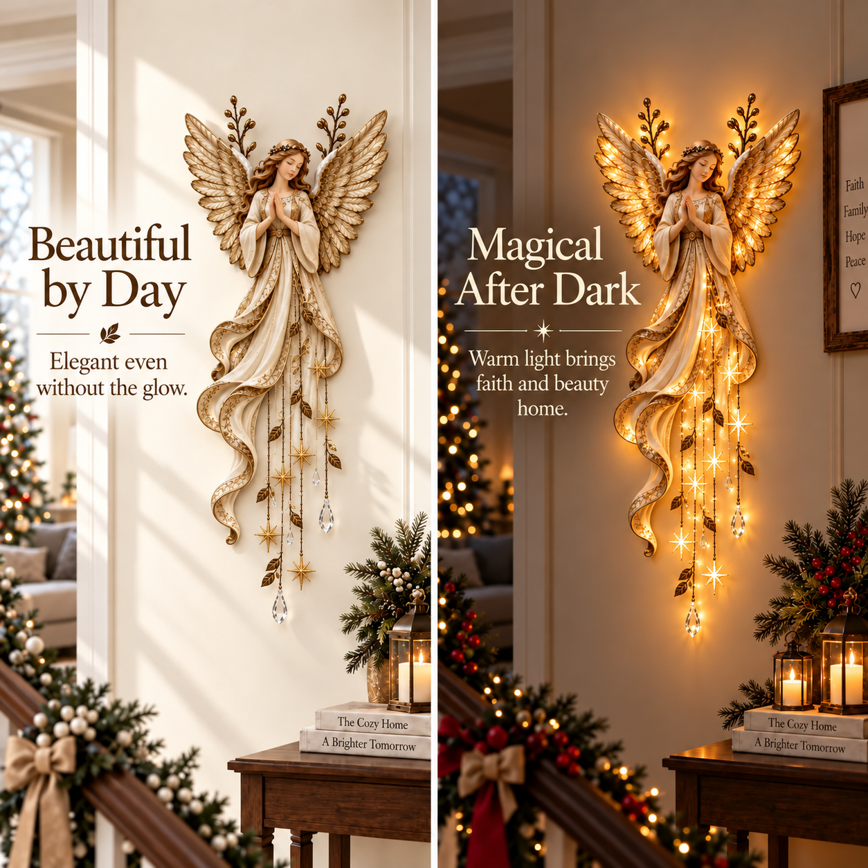 👼 Guardian Angel Starfall Wall Light
