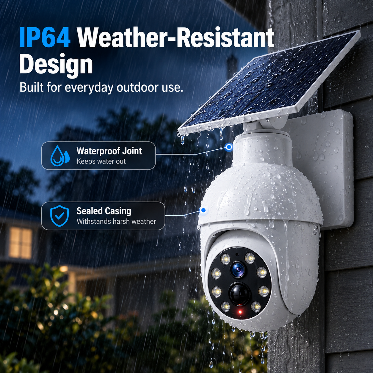 🔥75% OFF 📹Solar Motion Sensor Security Light