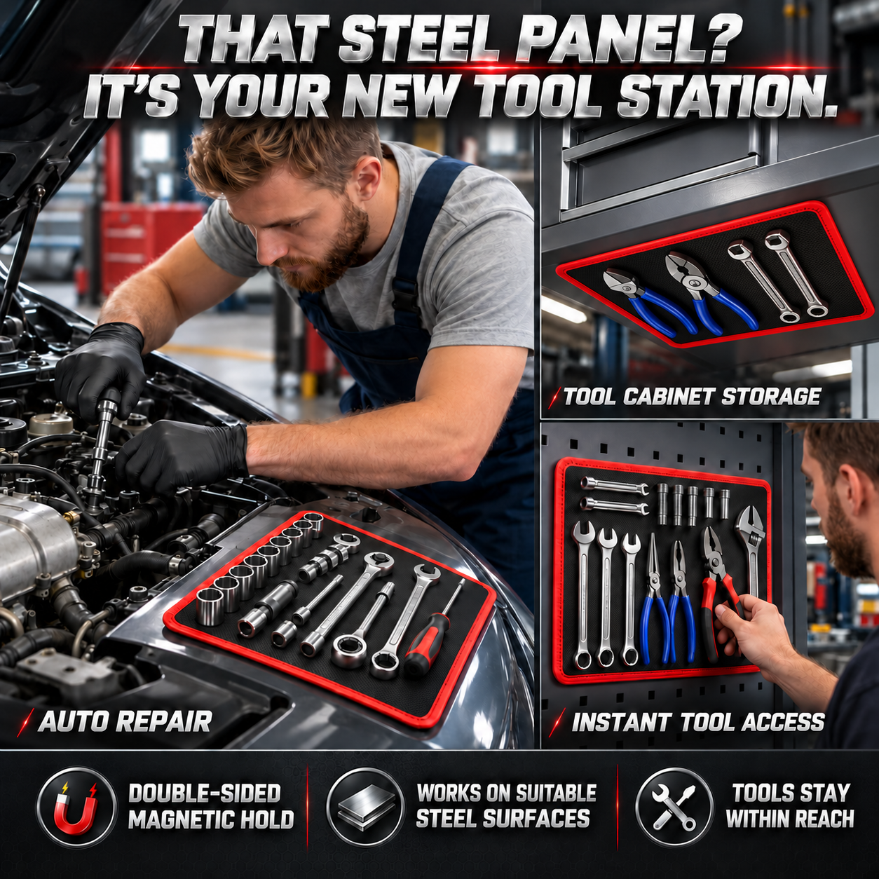⏰ LAST CHANCE TO SAVE 75% 🧲 Flexible Magnetic Tool Mat