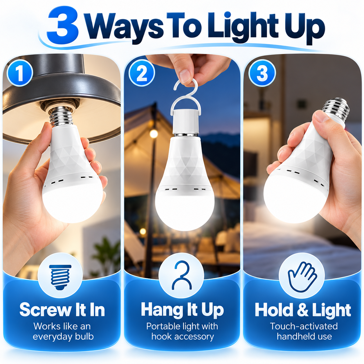 🛍️Black Friday Sale | 80% OFF💡Rechargeable Emergency LED Bulb