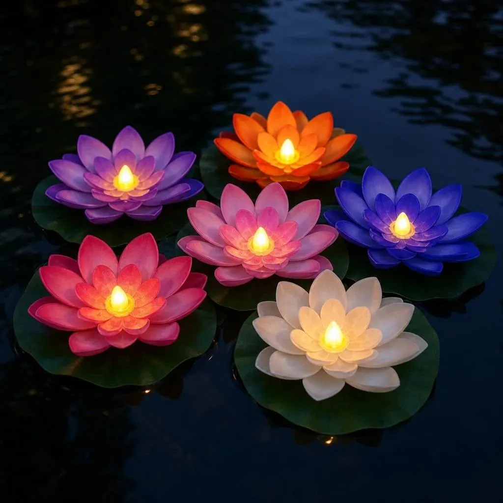 🏷️80% OFF🌸 Water-Activated Floating Lotus Lights