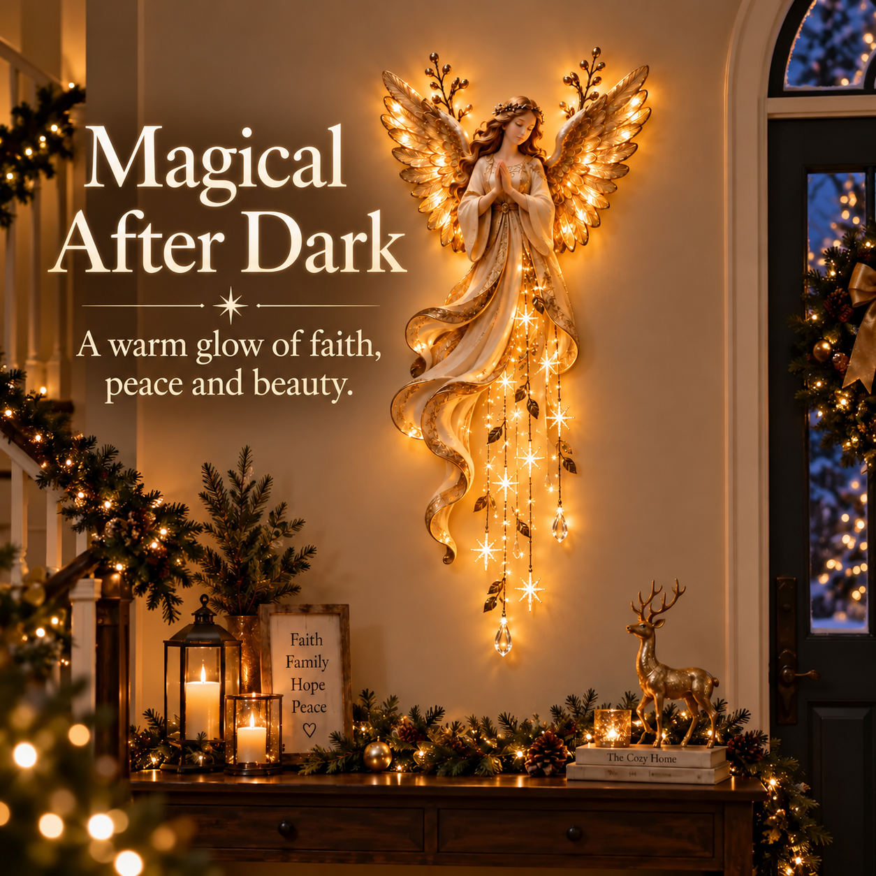 👼 Guardian Angel Starfall Wall Light