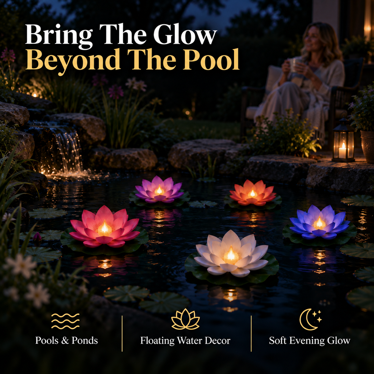 🏷️80% OFF🌸 Water-Activated Floating Lotus Lights