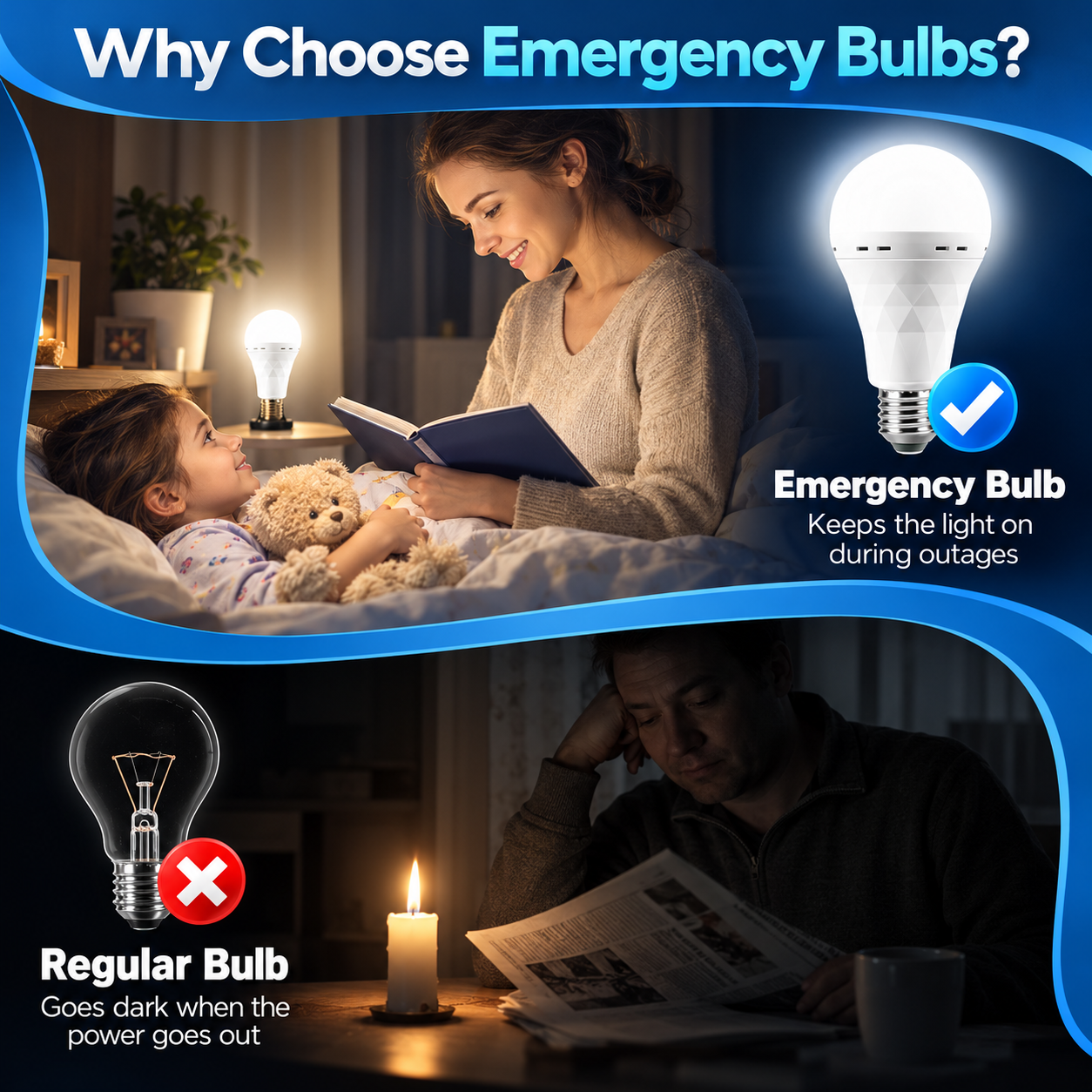 🛍️Black Friday Sale | 80% OFF💡Rechargeable Emergency LED Bulb