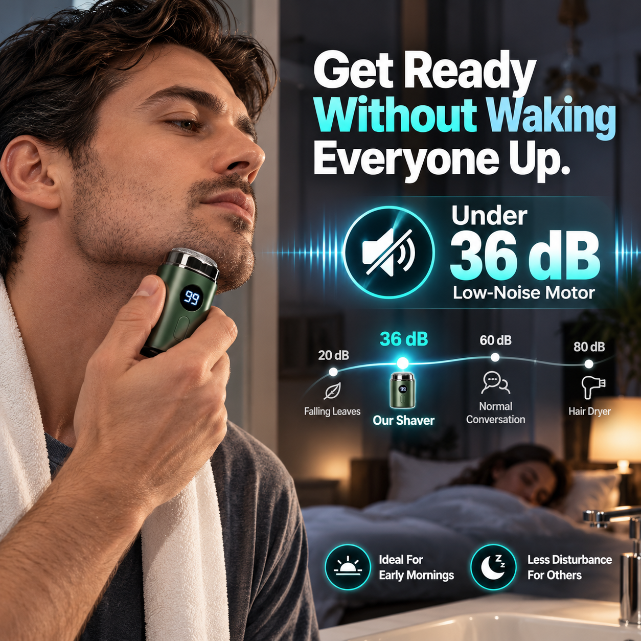 💥70% OFF 🪒 Pocket-Sized Electric Shaver with LED Display
