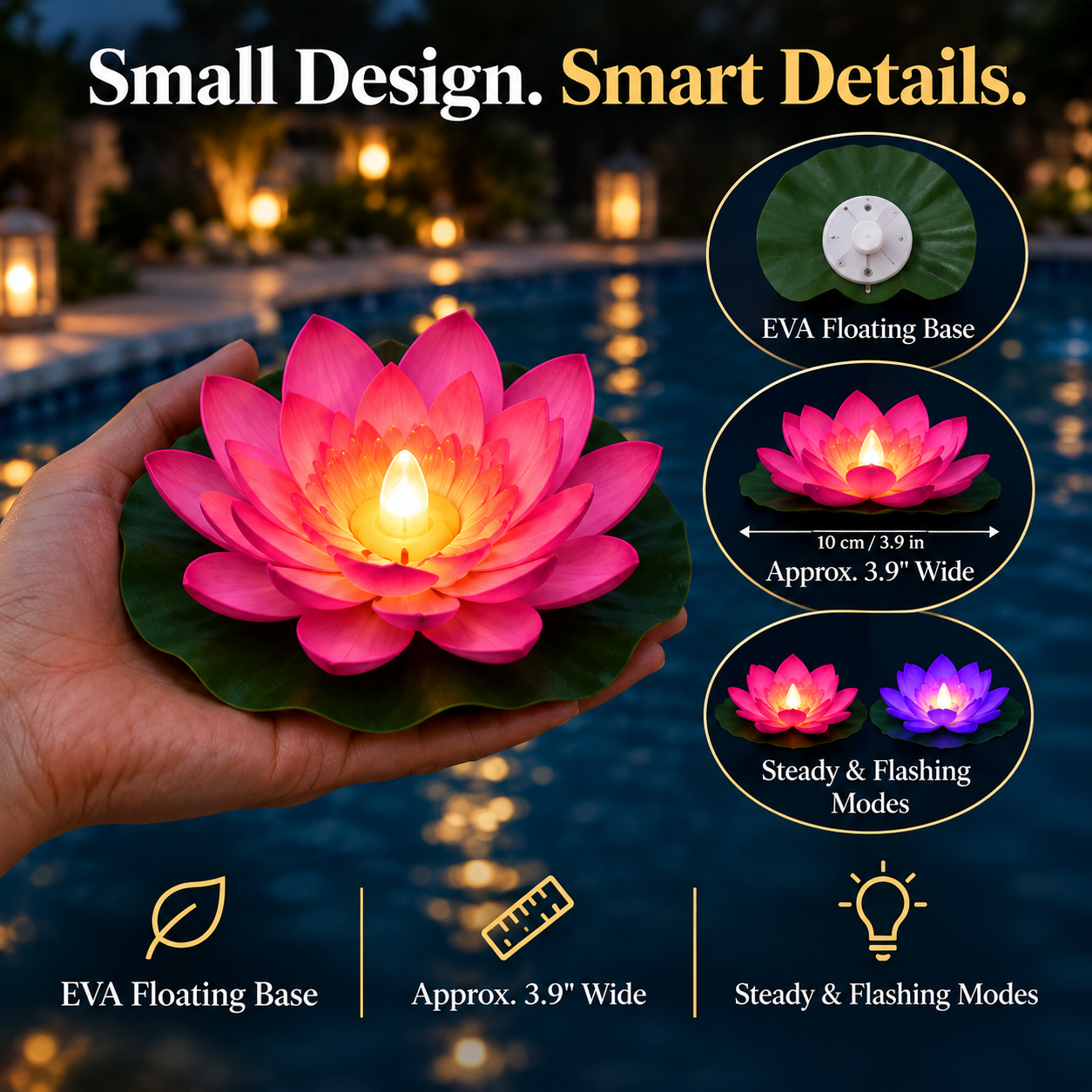 🏷️80% OFF🌸 Water-Activated Floating Lotus Lights