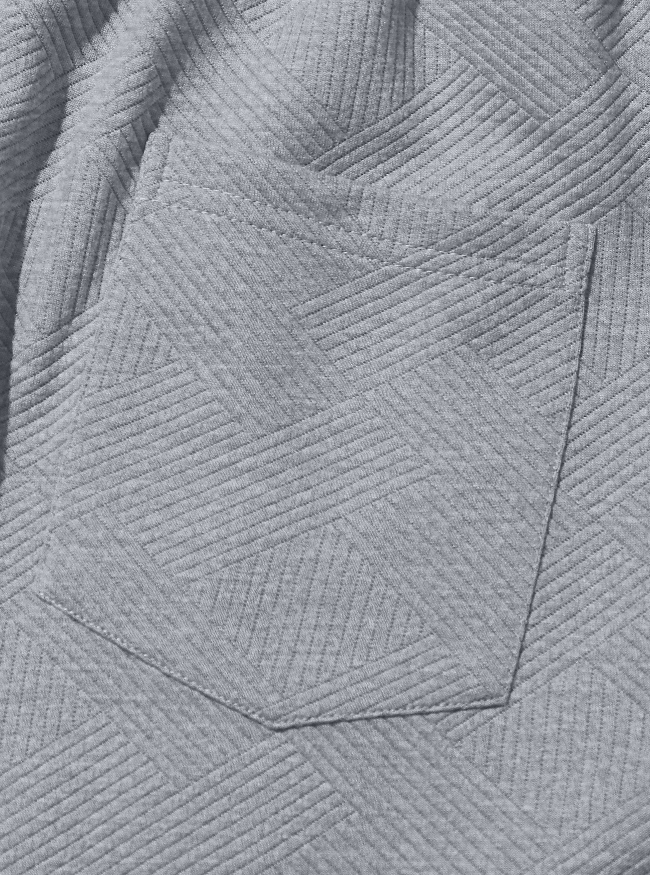 Men‘s 2-Piece Textured Hoodie Tracksuit – Geometric Print Sweatshirt & Joggers, Contrast Elbow Patches, Fitted, Soft Comfortable Streetwear---Buy 2 Get 15% Off & Free Shipping!