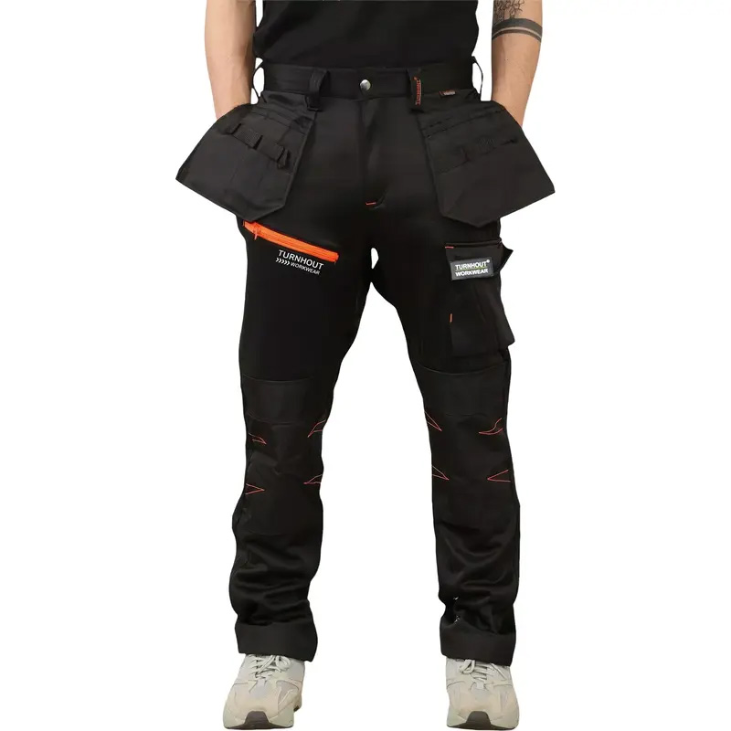 Men‘s Waterproof Softshell Jogger Trousers – Fleece-Lined, Stretch, Multi-Pocket, Knee Pad, Elastic Waist for Outdoor---Buy 2 Get 15% Off & Free Shipping!