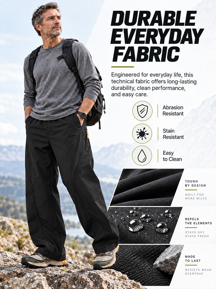 Unisex Water-Resistant Cargo Trousers – Lightweight, Breathable, Straight-Leg Hiking Trousers for Outdoor & Casual---Buy 2 Get 15% Off & Free Shipping!