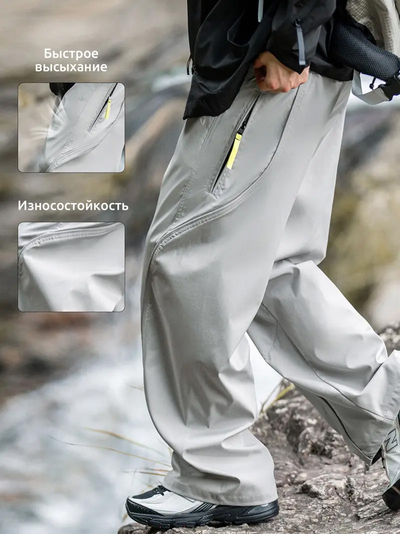 Unisex Water-Resistant Cargo Trousers – Lightweight, Breathable, Straight-Leg Hiking Trousers for Outdoor & Casual---Buy 2 Get 15% Off & Free Shipping!
