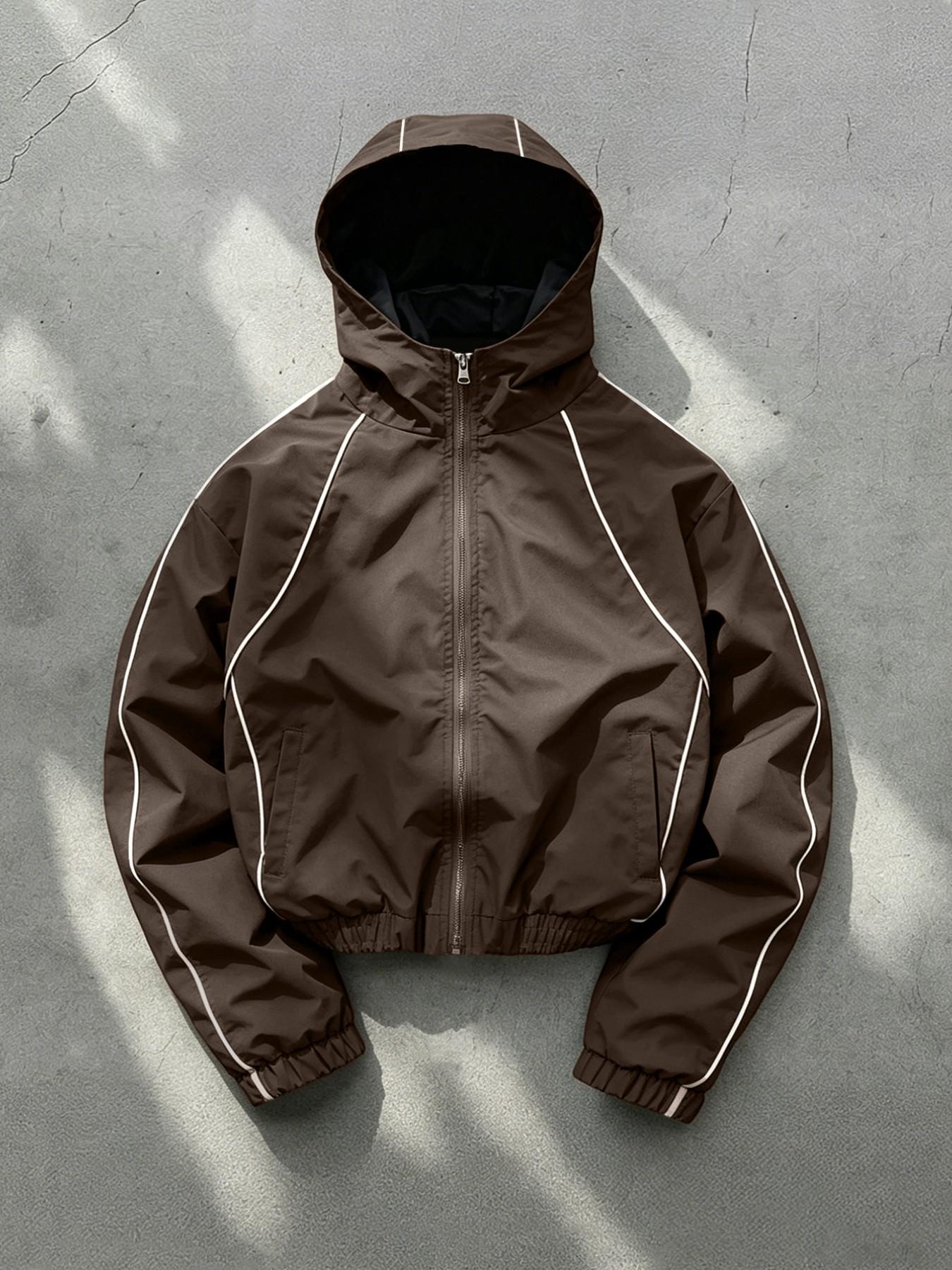 Men’s Wind-Resistant Hooded Jacket – Wrinkle-Free, Long Sleeve, Bright Colour, Ideal for Night Runs, Shopping & Daily Wear,All-Season Casual Outerwear---Buy 2 Get 15% Off & Free Shipping!