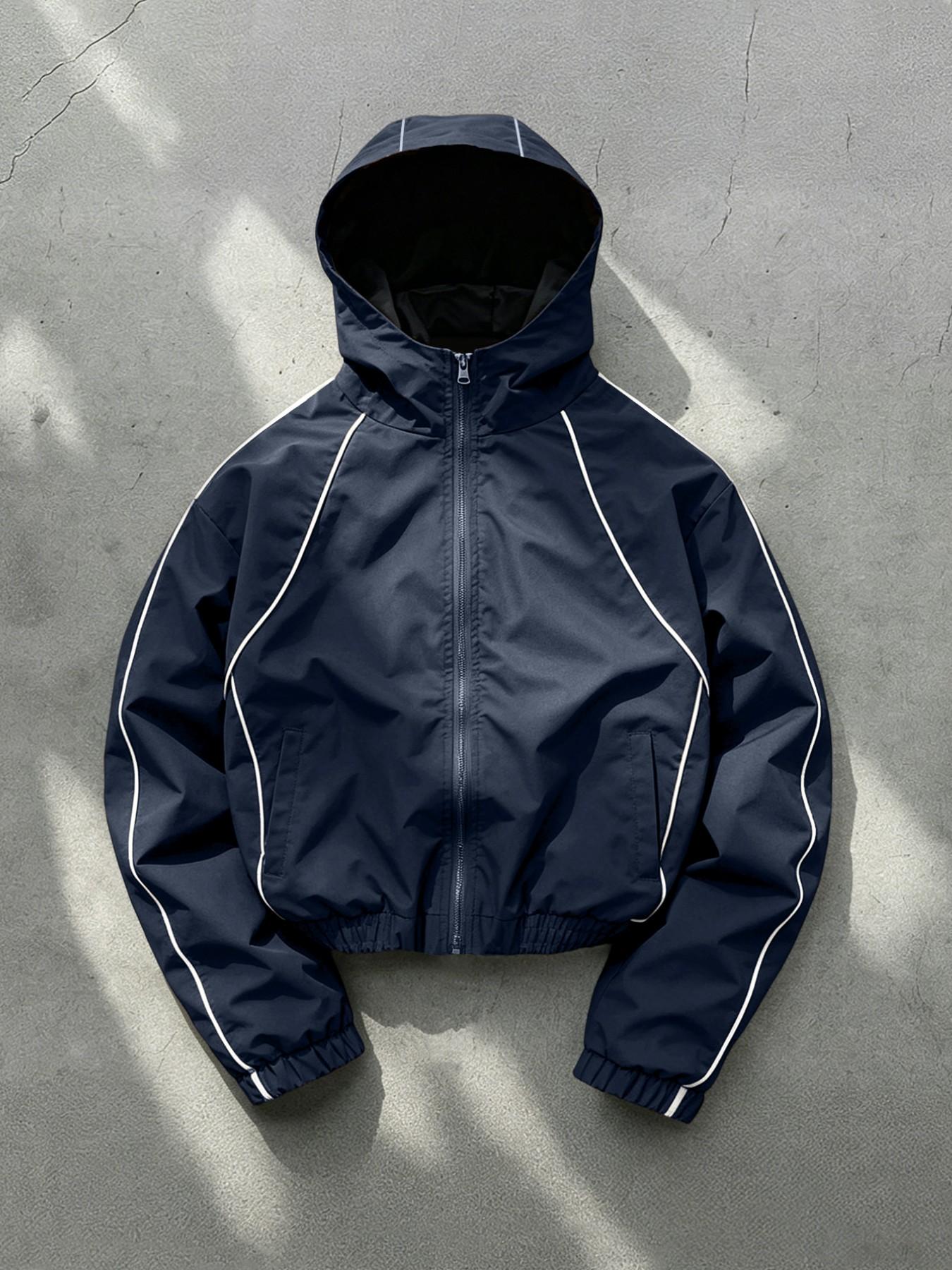 Men’s Wind-Resistant Hooded Jacket – Wrinkle-Free, Long Sleeve, Bright Colour, Ideal for Night Runs, Shopping & Daily Wear,All-Season Casual Outerwear---Buy 2 Get 15% Off & Free Shipping!