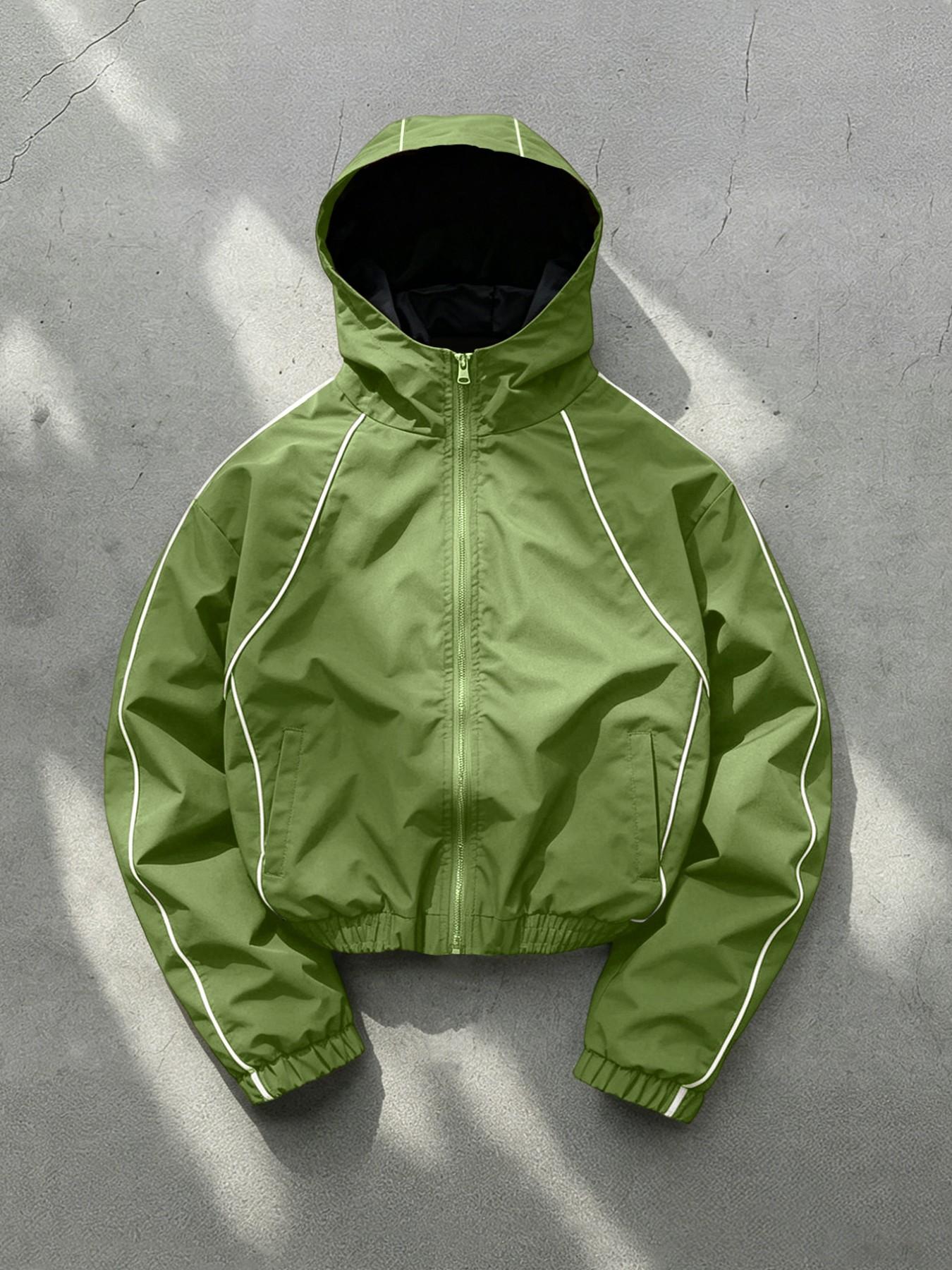 Men’s Wind-Resistant Hooded Jacket – Wrinkle-Free, Long Sleeve, Bright Colour, Ideal for Night Runs, Shopping & Daily Wear,All-Season Casual Outerwear---Buy 2 Get 15% Off & Free Shipping!