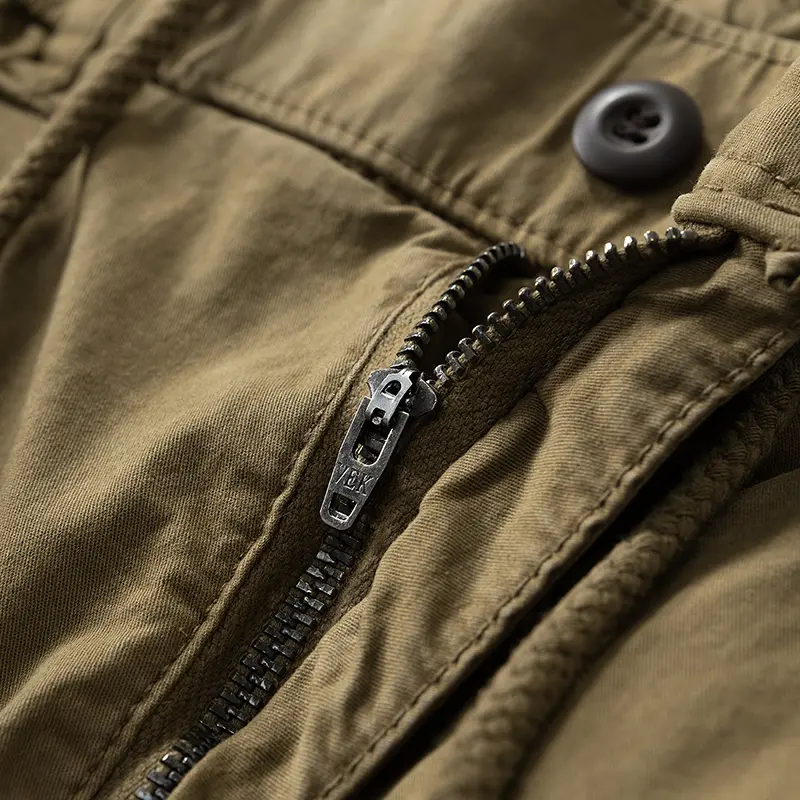 Men’s Multi-Pocket Cargo Trousers – Drawstring Waist & Cuffs, Retro Outdoor, Casual Streetwear---Buy 2 Get 15% Off & Free Shipping!