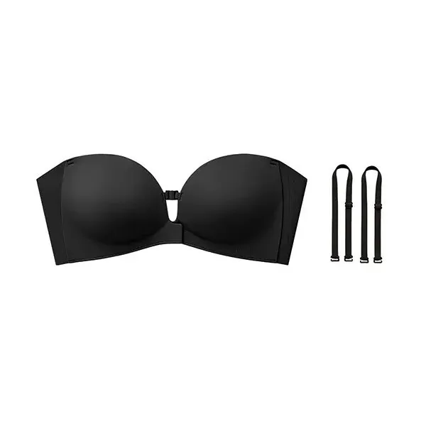 Women’s Strapless Front Closure Bra – Push Up, Anti-Slip Bio-Grip, Seamless, Multi-Way Removable Straps---Buy 2 Get 15% Off & Free Shipping!