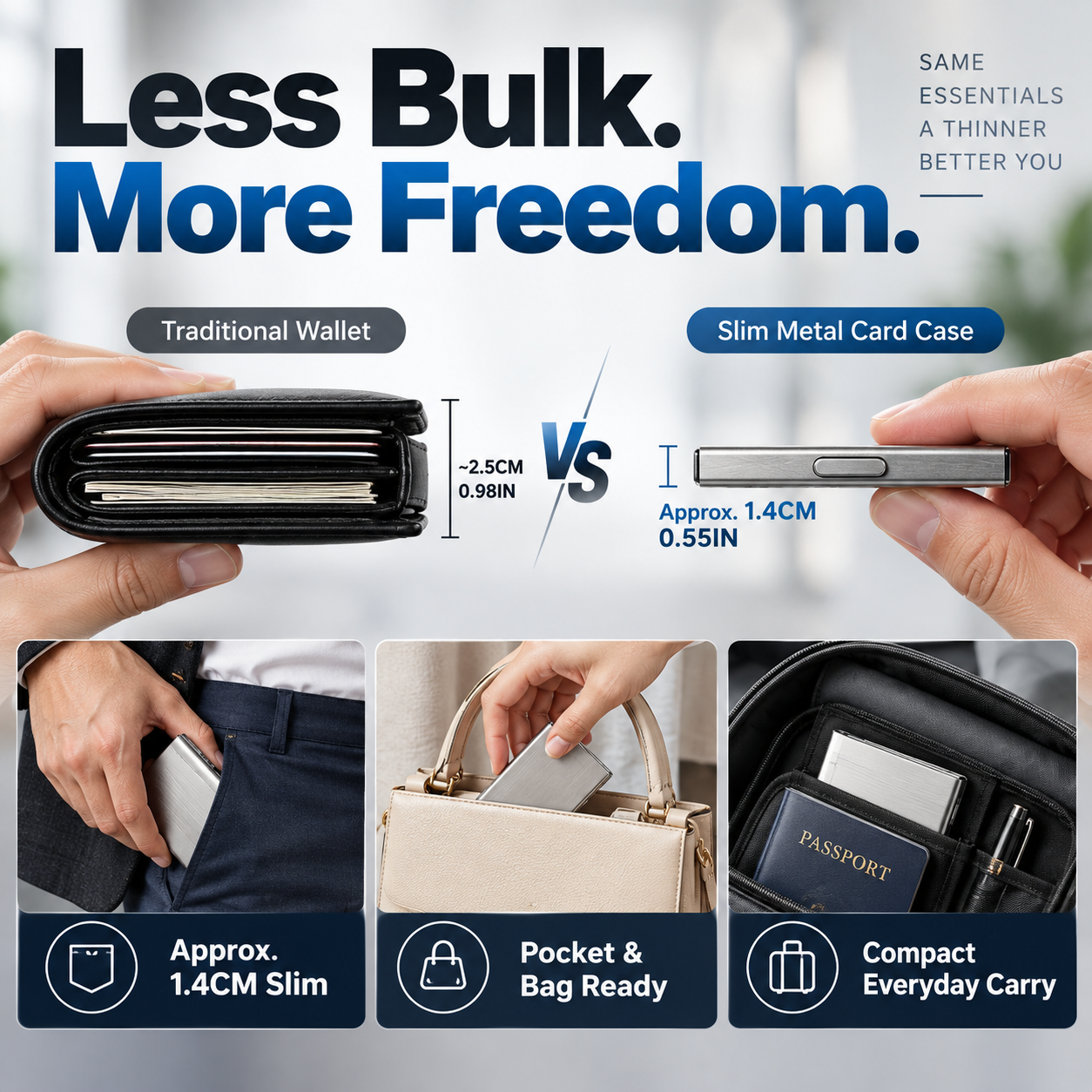 🔥80% OFF 🛡️RFID Blocking Stainless Steel Card Holder