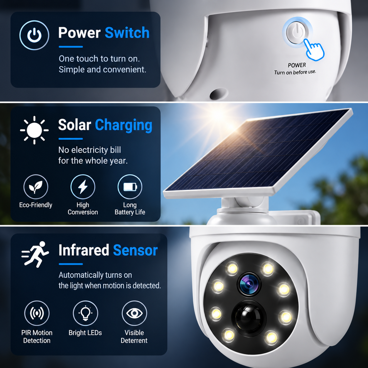 🔥75% OFF 📹Solar Motion Sensor Security Light