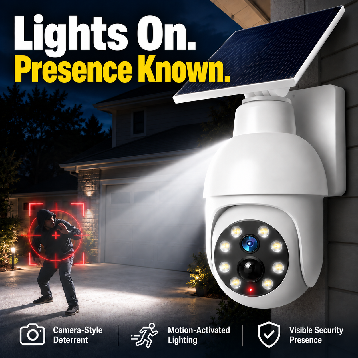 🔥75% OFF 📹Solar Motion Sensor Security Light
