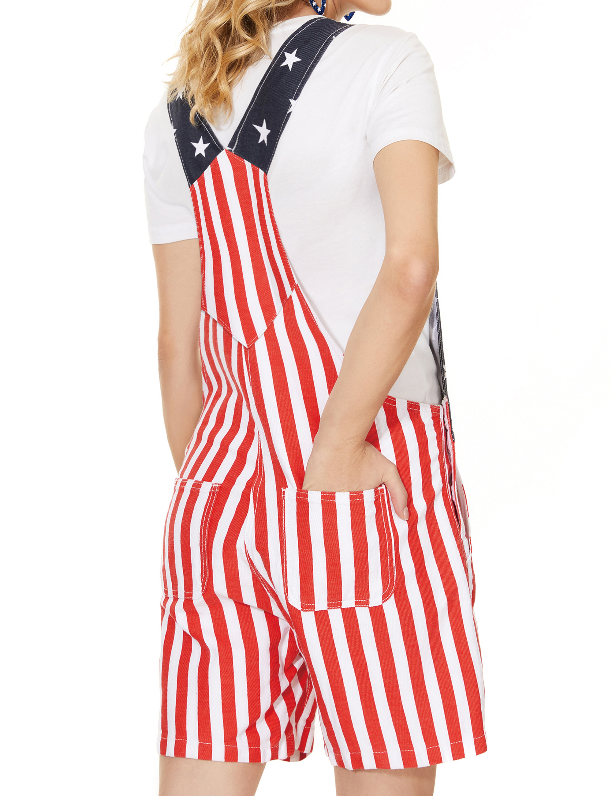 Overalls for Men Shorts Romper Festival Women Bib Coveralls-LuckyFeb