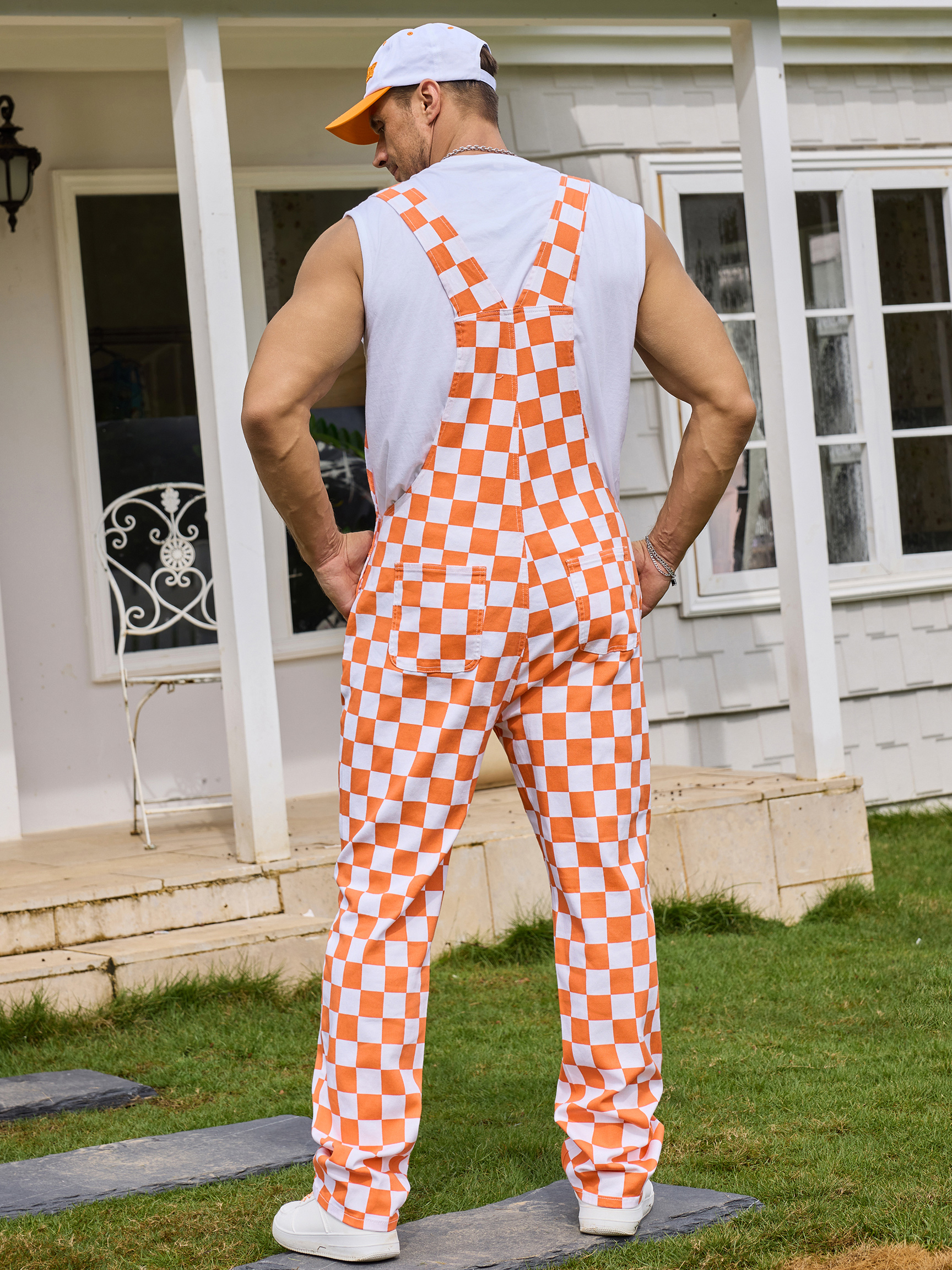 4 Pcs Festival Outfits Overalls for Men Holiday Gifts
