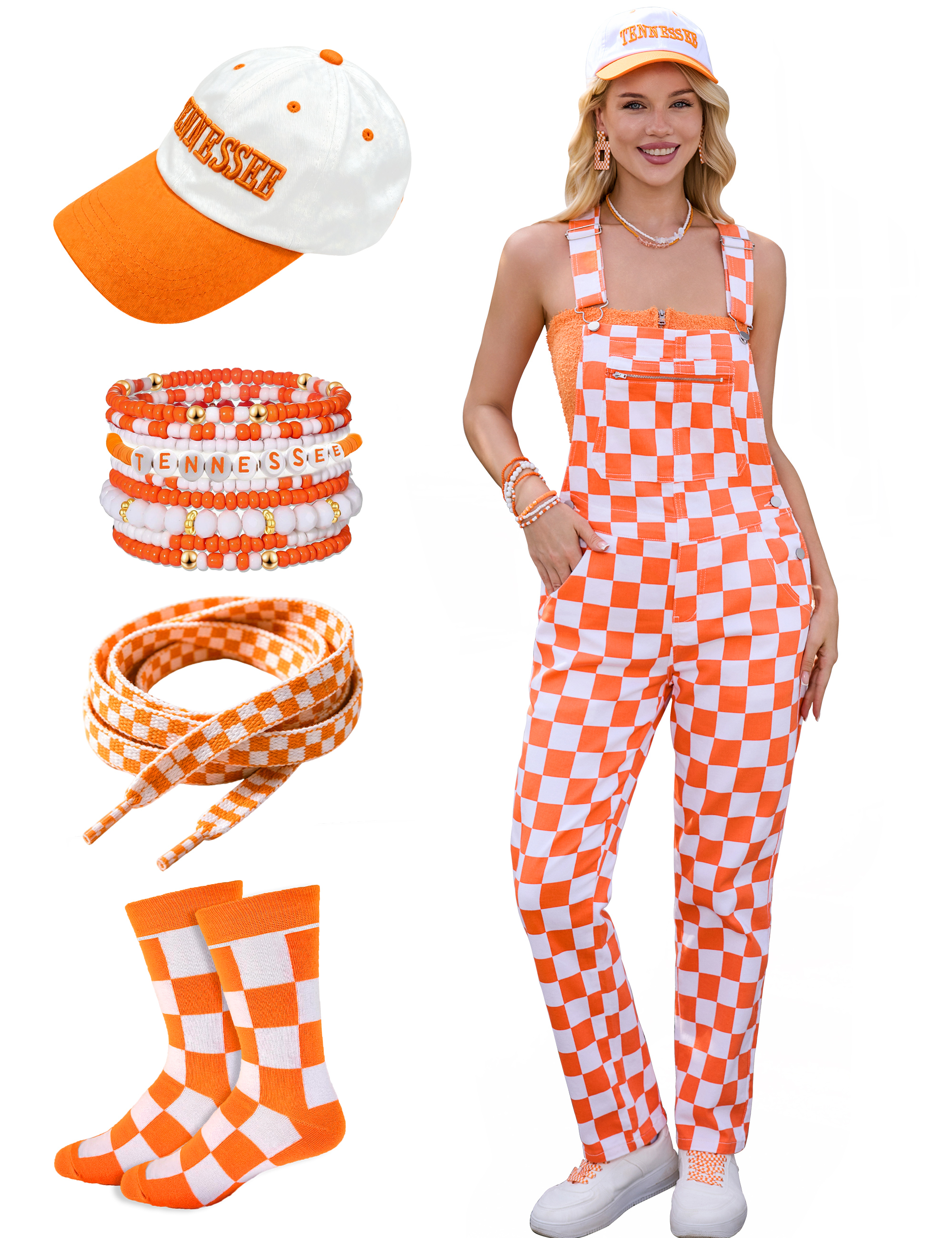 5 Pcs Festival Outfits Holiday Gifts Overalls for Women