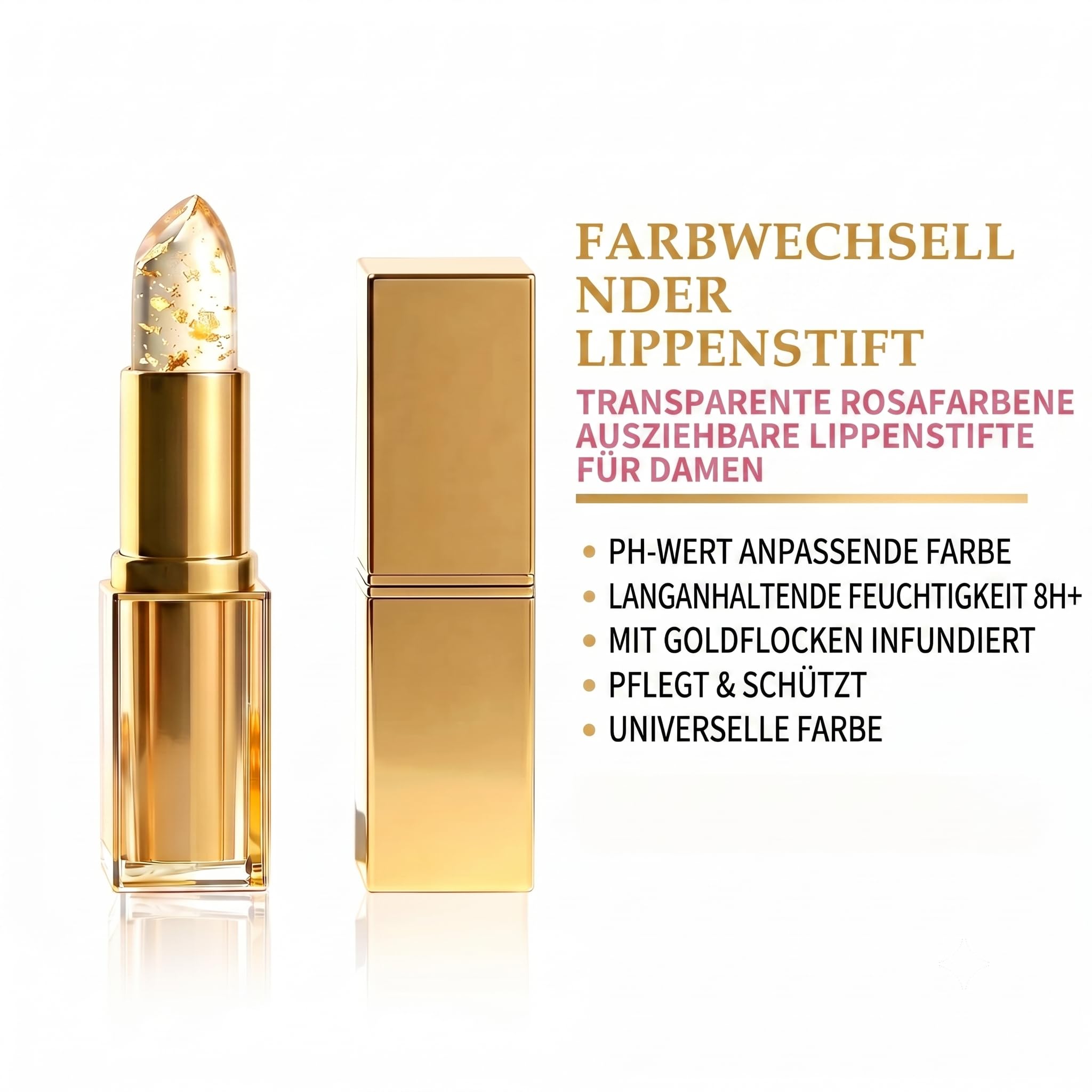 brenivo lippenstift, 2pcs pH Farbwechsel Lip Balm für Feuchtigkeit