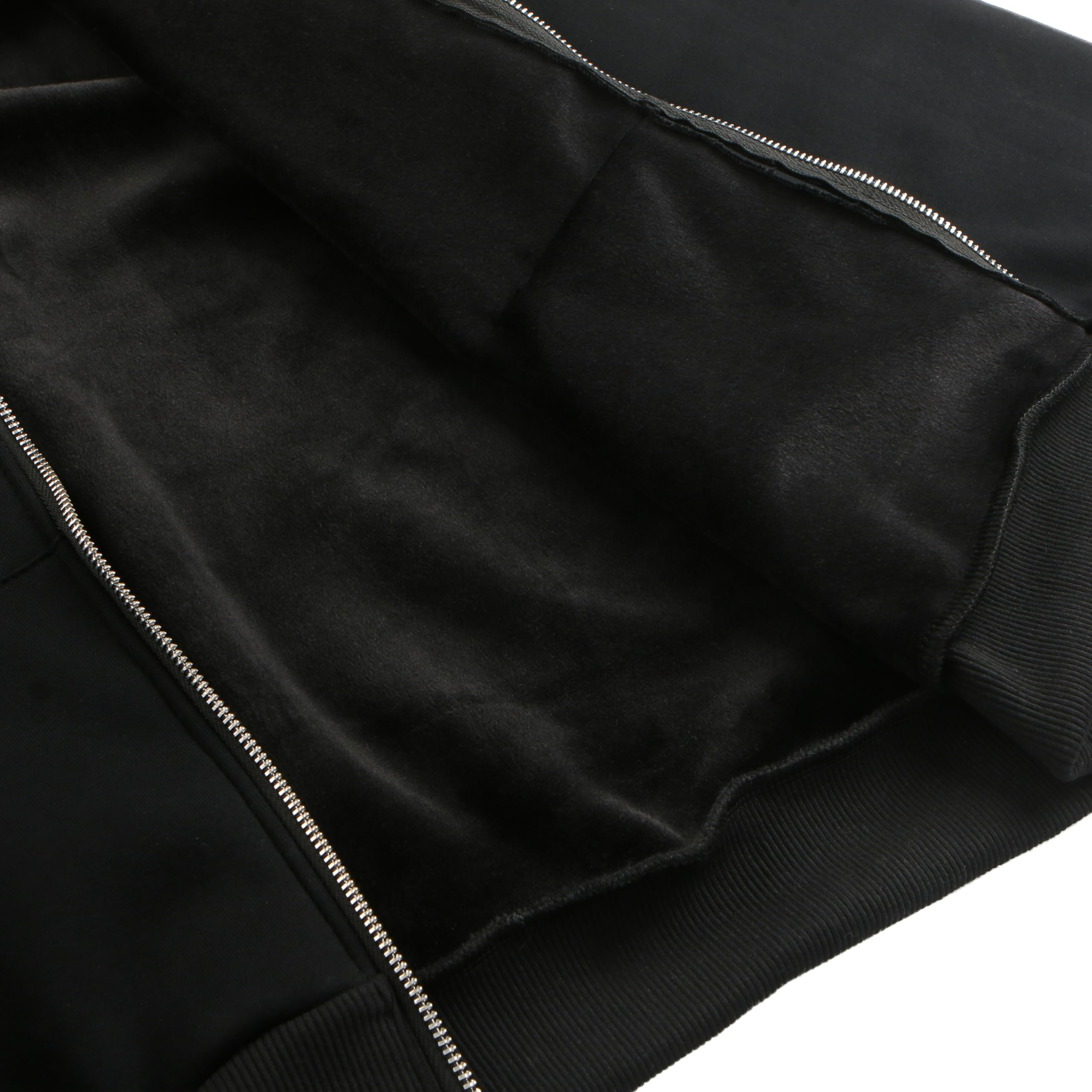Men's Balaclava Hoodie Winter Double Layer Hooded Sweatshirt with zipper, Fleece-Lined Hip-Hop Hoodie