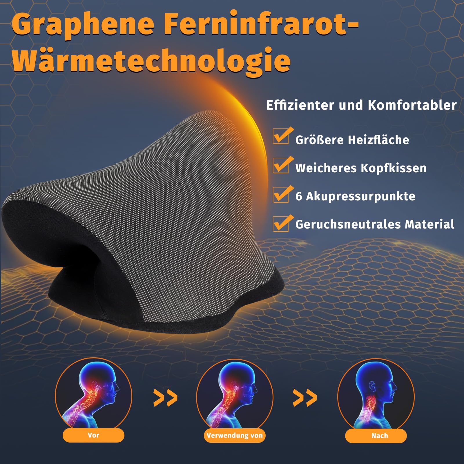 Reiteag Nackenstrecker Orthopädisch Testsieger, Nackendehner Schulter-Relaxer, Premium Nackenbuckel Weg Korrektur Kissen, Verspannungen und Steifheit im Nacken lösen