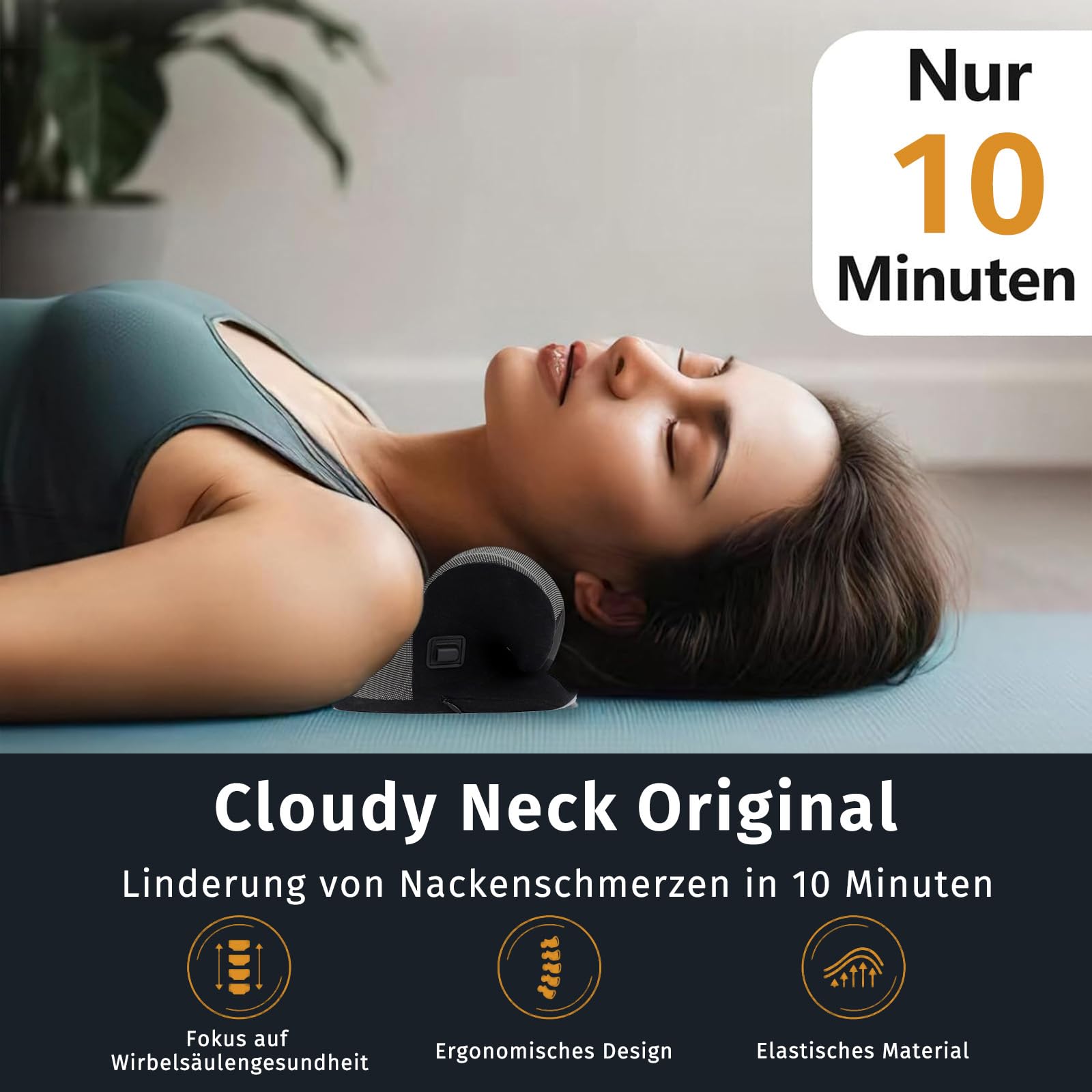 Reiteag Nackenstrecker Orthopädisch Testsieger, Nackendehner Schulter-Relaxer, Premium Nackenbuckel Weg Korrektur Kissen, Verspannungen und Steifheit im Nacken lösen