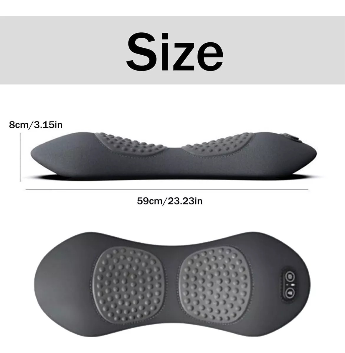 Hebe airbags Elektrische Heiz massage Lenden kissen Taille schützen Entspannungs kissen Ergonomisch gestaltetes Taillen stütz polster