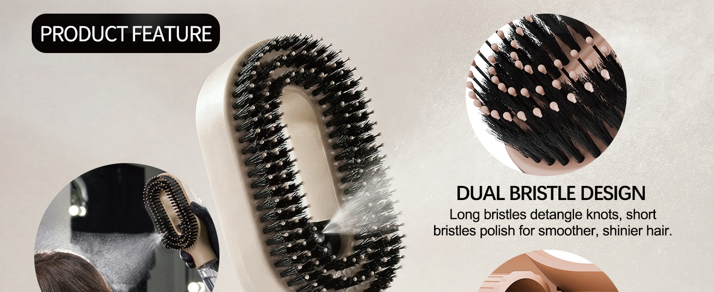 brush with water spray