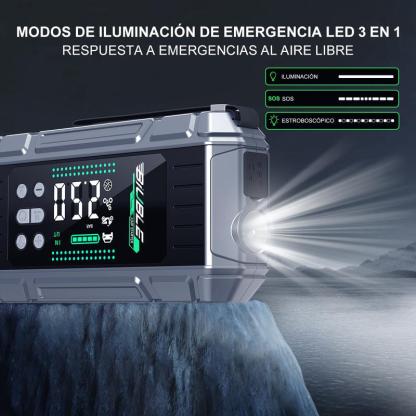 Arrancador de Batería 8000A con Compresor 150 PSI