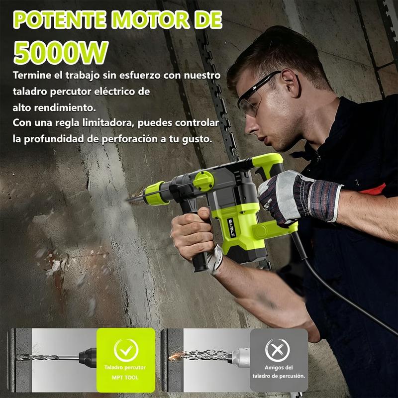 Martillo Rotatorio 3 en 1 SDS-Plus 5000W