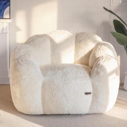 Puff Floral Grande para Adultos Sillón Suave Tipo Sofá para Sala y Recámara