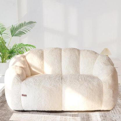 Puff Floral Grande para Adultos Sillón Suave Tipo Sofá para Sala y Recámara